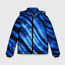 Куртка зимняя для мальчика Темно-синий металлик, цвет: 3D-светло-серый