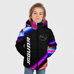 Куртка зимняя для мальчика Jaguar speed lights, цвет: 3D-черный — фото 2
