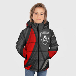 Куртка зимняя для мальчика Lamborghini sports racing, цвет: 3D-черный — фото 2