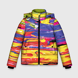 Куртка зимняя для мальчика Красочный бум, цвет: 3D-красный