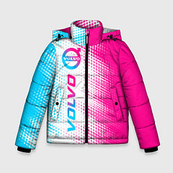 Куртка зимняя для мальчика Volvo neon gradient style: по-вертикали, цвет: 3D-черный