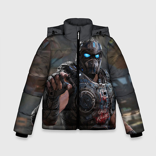 Зимняя куртка для мальчика Gears of war Клейтон Кармайн / 3D-Черный – фото 1