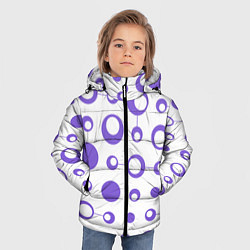 Куртка зимняя для мальчика Узор из кругов, цвет: 3D-красный — фото 2