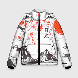 Зимняя куртка для мальчика Цветущая сакура и солнце - Япония