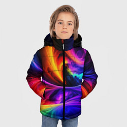 Куртка зимняя для мальчика Неоновая краска, цвет: 3D-красный — фото 2