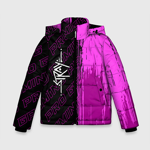Зимняя куртка для мальчика Stray pro gaming: по-вертикали / 3D-Черный – фото 1