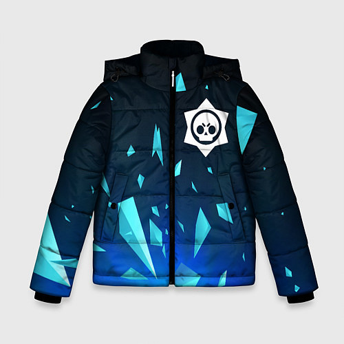Зимняя куртка для мальчика Brawl Stars взрыв частиц / 3D-Черный – фото 1