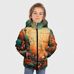 Куртка зимняя для мальчика Загадочное измерение, цвет: 3D-красный — фото 2