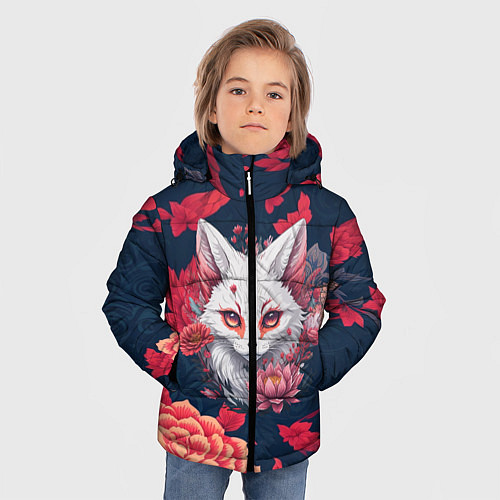 Зимняя куртка для мальчика Братец лис / 3D-Красный – фото 3