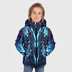 Куртка зимняя для мальчика Голубой разлом, цвет: 3D-черный — фото 2