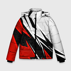 Зимняя куртка для мальчика Бело-красная униформа для зала