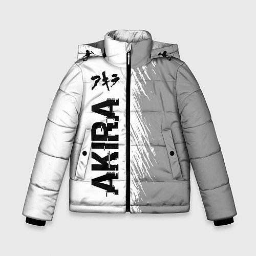 Зимняя куртка для мальчика Akira glitch на светлом фоне: по-вертикали / 3D-Черный – фото 1