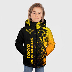 Куртка зимняя для мальчика Tokyo Revengers - gold gradient: по-вертикали, цвет: 3D-черный — фото 2
