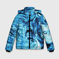 Куртка зимняя для мальчика Водная фантазия, цвет: 3D-светло-серый
