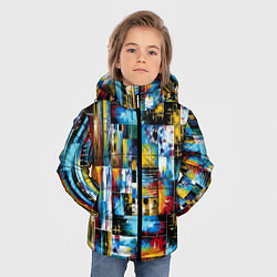Куртка зимняя для мальчика Современная живопись, цвет: 3D-светло-серый — фото 2