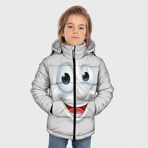 Зимняя куртка для мальчика Милая улыбка / 3D-Красный – фото 3