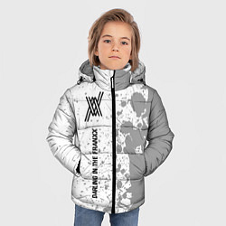 Куртка зимняя для мальчика Darling in the FranXX glitch на светлом фоне: по-в, цвет: 3D-черный — фото 2