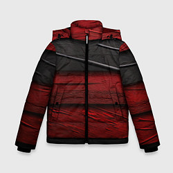 Зимняя куртка для мальчика Black red texture