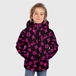 Куртка зимняя для мальчика Барби паттерн черно-розовый, цвет: 3D-черный — фото 2