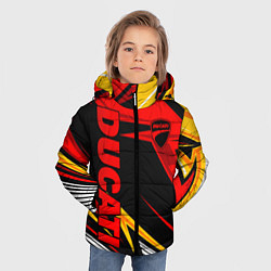Куртка зимняя для мальчика Ducati - red uniform, цвет: 3D-черный — фото 2
