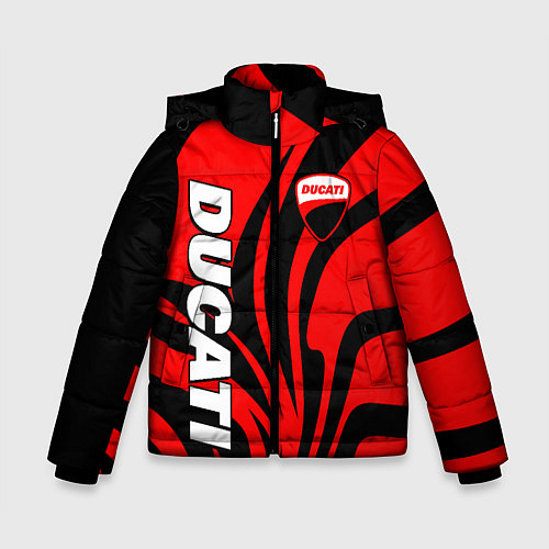 Зимняя куртка для мальчика Ducati - red stripes / 3D-Красный – фото 1