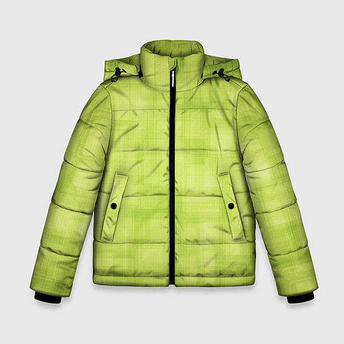 Зимняя куртка для мальчика Green and square / 3D-Черный – фото 1
