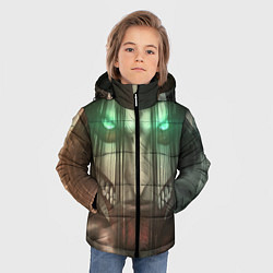 Куртка зимняя для мальчика Атака Титанов Eren Yaeger, цвет: 3D-светло-серый — фото 2