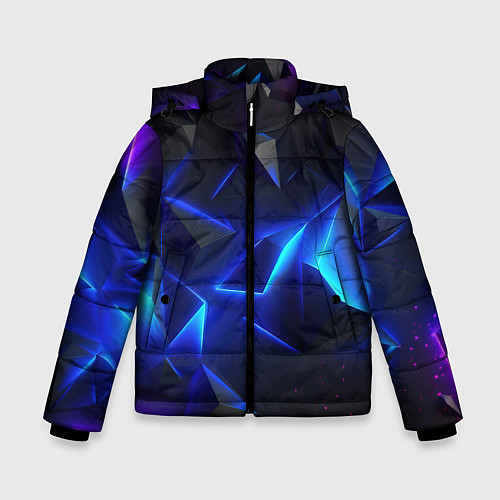 Зимняя куртка для мальчика Blue dark neon / 3D-Черный – фото 1