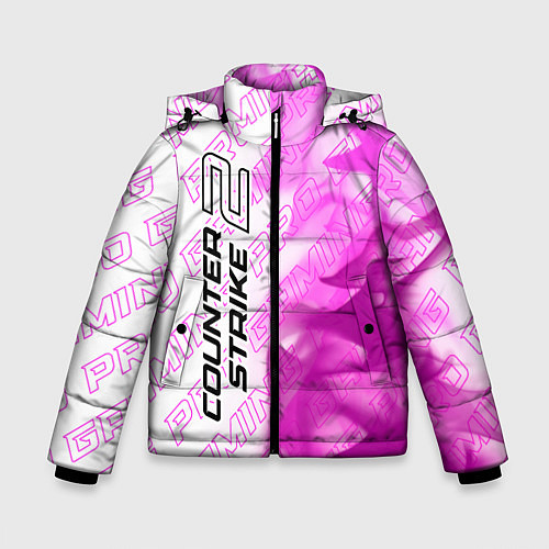 Зимняя куртка для мальчика Counter-Strike 2 pro gaming: по-вертикали / 3D-Черный – фото 1