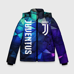 Куртка зимняя для мальчика Juventus logo blue, цвет: 3D-красный