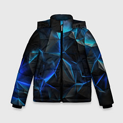 Куртка зимняя для мальчика Blue abstract ice, цвет: 3D-красный
