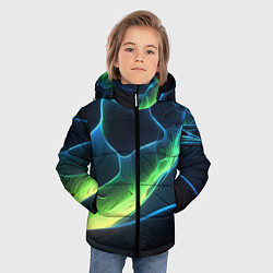 Куртка зимняя для мальчика Зеленый свет на плитах, цвет: 3D-светло-серый — фото 2
