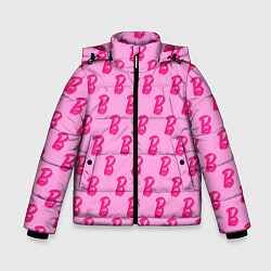 Куртка зимняя для мальчика Барби Фильм Текстура, цвет: 3D-черный