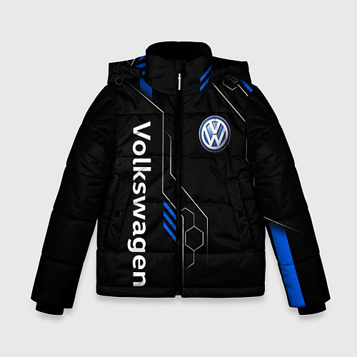 Зимняя куртка для мальчика Volkswagen - blue technology / 3D-Черный – фото 1