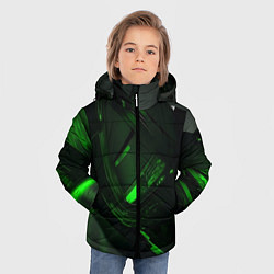 Куртка зимняя для мальчика Токсичная абстрактность, цвет: 3D-черный — фото 2