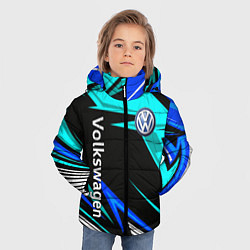 Куртка зимняя для мальчика Фольцваген - sport uniform, цвет: 3D-черный — фото 2