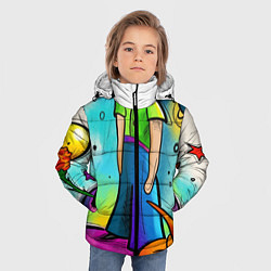 Куртка зимняя для мальчика Le Petit Prince, цвет: 3D-черный — фото 2