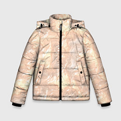 Куртка зимняя для мальчика Бежевый вихрь, цвет: 3D-черный