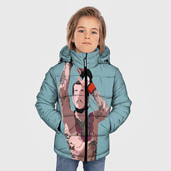 Куртка зимняя для мальчика Suga sean omelly, цвет: 3D-черный — фото 2