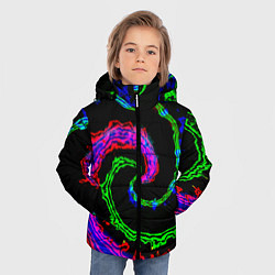 Куртка зимняя для мальчика Тай-дай электро, цвет: 3D-красный — фото 2