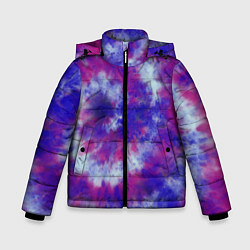 Куртка зимняя для мальчика Tie-Dye дизайн, цвет: 3D-светло-серый