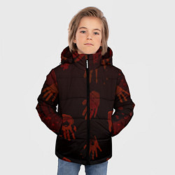 Куртка зимняя для мальчика Кровавые ладони, цвет: 3D-черный — фото 2