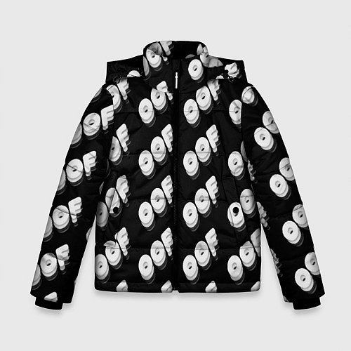 Зимняя куртка для мальчика Off выключение / 3D-Черный – фото 1