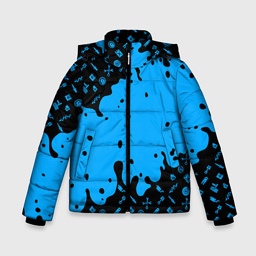 Зимняя куртка для мальчика Авто мастер / 3D-Светло-серый – фото 1