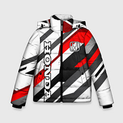 Куртка зимняя для мальчика Honda - red and white, цвет: 3D-черный