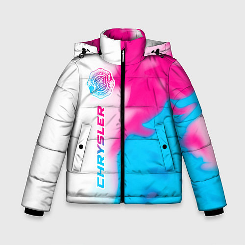 Зимняя куртка для мальчика Chrysler neon gradient style: по-вертикали / 3D-Черный – фото 1
