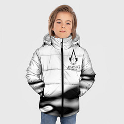 Куртка зимняя для мальчика Assassins Creed logo texture, цвет: 3D-красный — фото 2