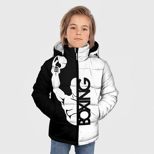 Зимняя куртка для мальчика Boxing - чемпион / 3D-Красный – фото 3