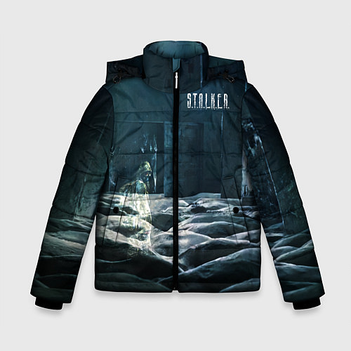 Зимняя куртка для мальчика STALKER Одиночка призрак / 3D-Черный – фото 1