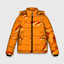 Куртка зимняя для мальчика Оранжевый мотив, цвет: 3D-светло-серый